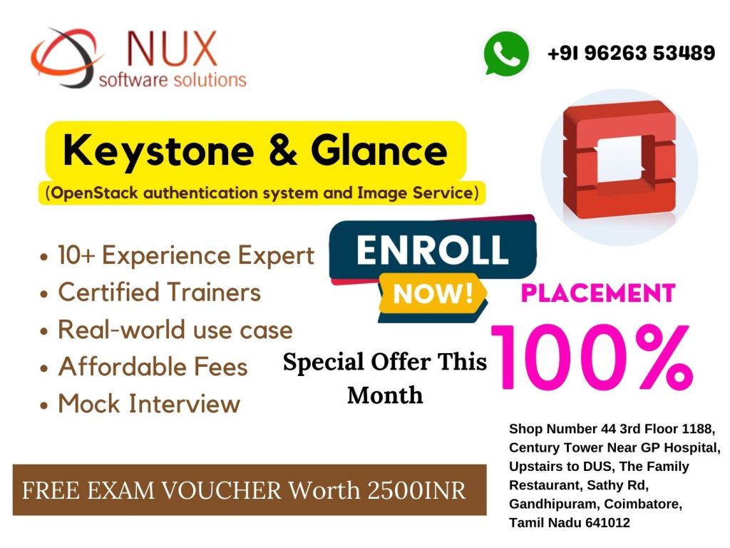 NuxSoftware's tweet image. 🔑☁️ Master OpenStack Keystone &amp;amp; Glance in Coimbatore! Learn identity, authentication &amp;amp; image services for #Cloud, #DevOps &amp;amp; #OpenStack careers.

#Keystone #Glance #LinuxAdmins #CloudTraining