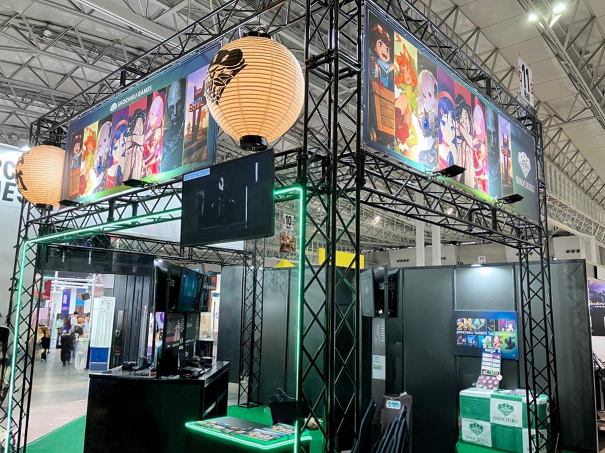 ShochikuGamesEN's tweet photo. ／／
#TGS2025 Business Day 2 starts now! 💨
＼＼
We’re at [HALL11-E07]—looking forward to seeing you today 😊✨
#GasStationSimulator #ReturnFromCore
#EternalPalaceSakura #SONZAI
#BrokenLoreUNFOLLOW #MiSide
#YogSothothsYard #BackpackBattle
#TokyoGameShow2025 #ShochikuGames https://t.co/MmDfmnd8N0