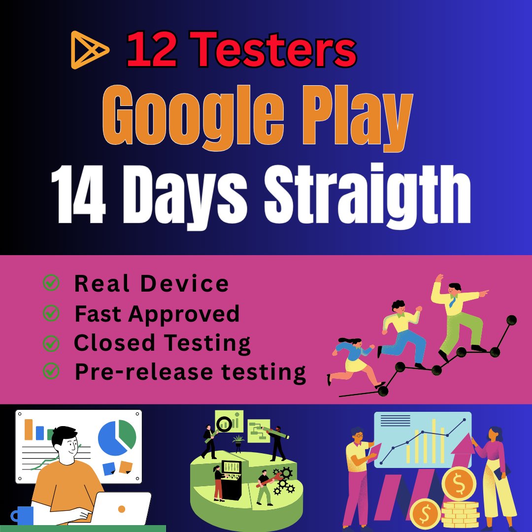 mst_repa's tweet image. Are you struggling to meet the 12 testers or 20 testers requirement for closed testing or publishing your app in the Google Play Console testing?
➡️ Visit Now: fiverr.com/s/Zmvpyek
#12testersGooglePlay
#12testers
#Judge
#thursdaymorning
#Comey