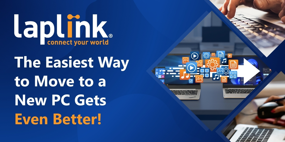 Laplink's tweet image. Upgrading your PC? The latest PCmover makes migration seamless: reinstall Microsoft Store apps, transfer Wi-Fi settings, and enjoy smarter app selection. Recommended by Microsoft &amp;amp; Intel. hubs.la/Q03K-Kvf0 #Laplink #PCmover