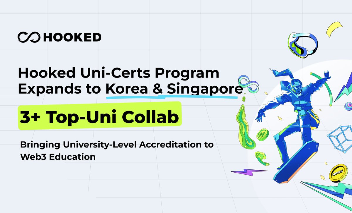 HookedProtocol's tweet image. #NewEraofHOOKED #HookedUniCerts
🚀 The Hooked Uni-Certs Program has already delivered remarkable success across 3+ top uni in Vietnam, setting new benchmarks for academic-powered blockchain education.
Now, this world’s first university-certified Web3 program is expanding to…