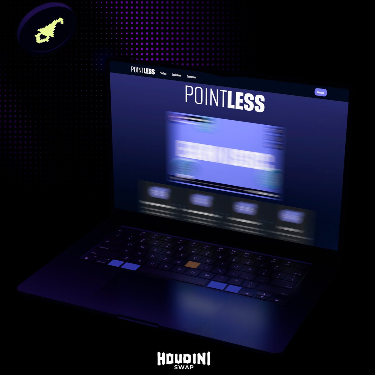 cyrilXBT's tweet photo. DeFi rewards keep promising the world, then dumping on users.

POINTLESS by @HoudiniSwap takes a simpler approach; swap privately and earn $USDC.

No points, no lockups.

Here's how it works: ���⤵️ https://t.co/v9AmBIh6d5