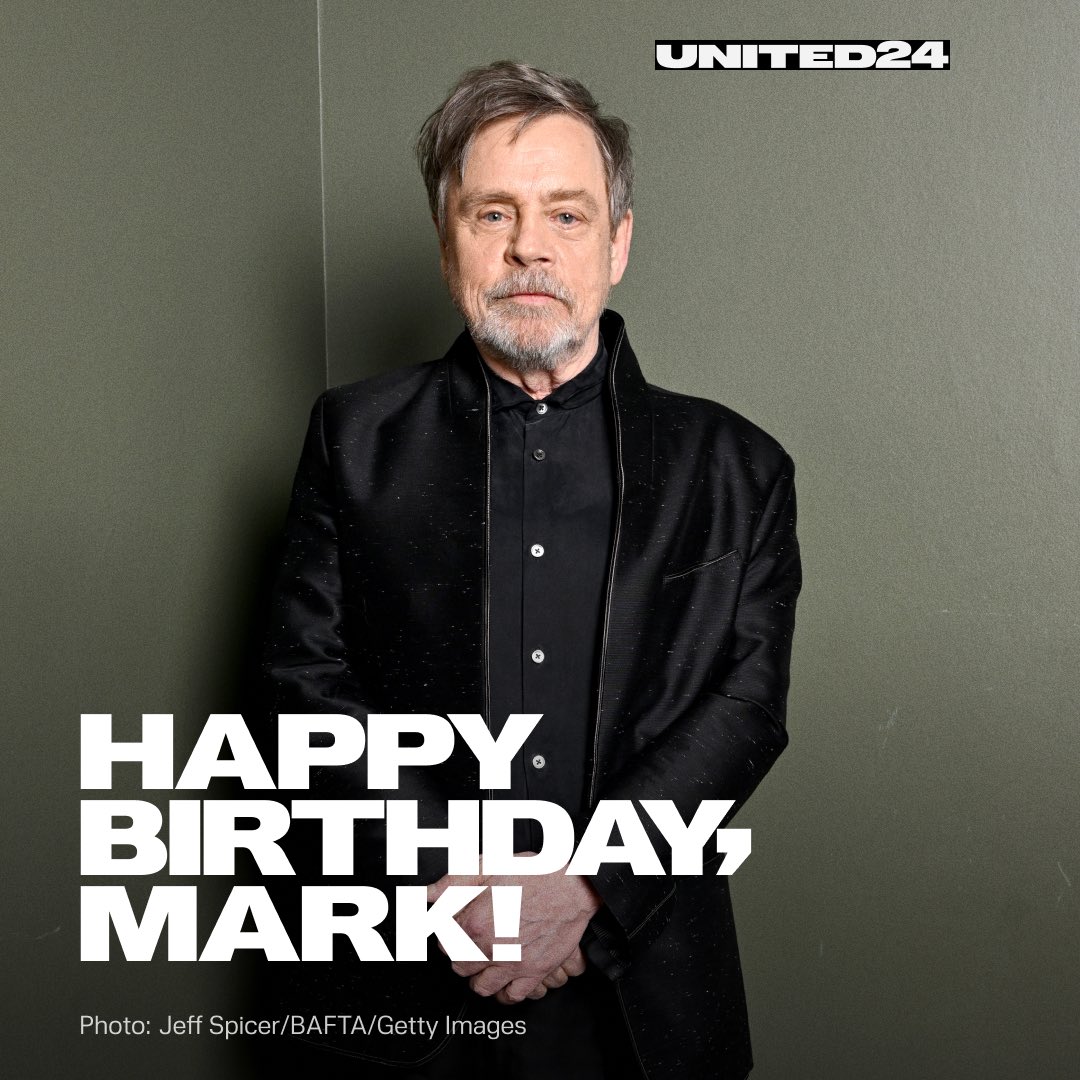 Today is the birthday of our ambassador <a href="/MarkHamill/">Mark Hamill</a>🎂 

Thank you for continuously helping Ukraine in many ways: fundraising drones and robots, voicing the Air Alert app, and constantly displaying support for our country. 

We wish you all the best💙💛 
Happy birthday, Mark!