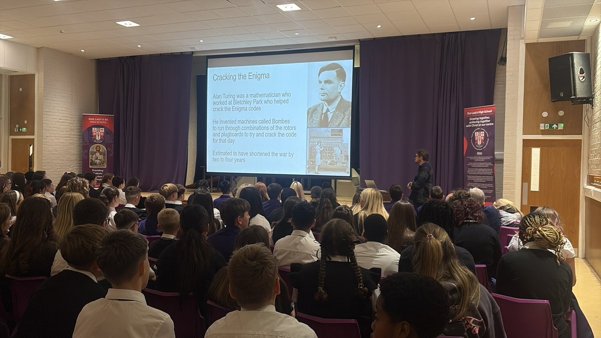 OLHSMathematics's tweet image. As part of #MathsWeekScotland, S2 pupils participated in a workshop on Cryptography from @UniStrathclyde!