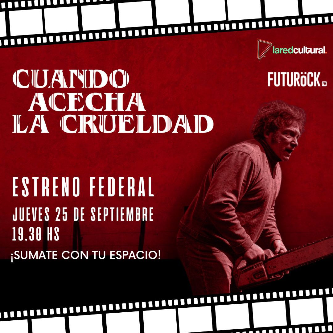 HOY ESTRENAMOS EN MÁS DE 200 ESPACIOS CULTURALES DE TODO EL PAIS

Desde Futurock y la Red Cultural generamos un hecho político-cultural importante. En todo el país, en todas las provincias, en forma simultánea, miles de personas se van a juntar para ver y debatir este documental.