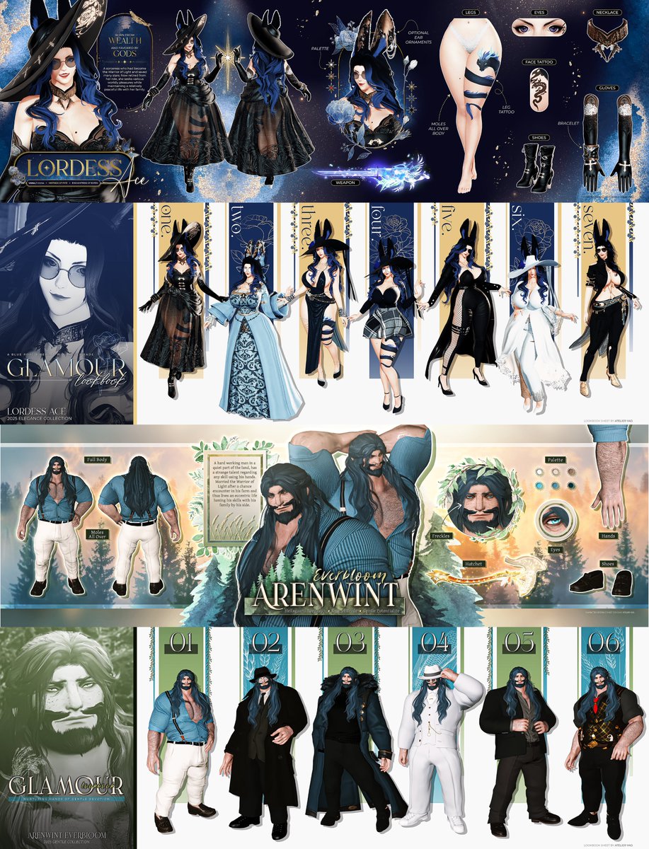 atelieryao's tweet image. ✦ . ── CMs!

This year&apos;s Ref Sheet comms!! Thanks to everyone here for trusting me with their babies ❤️

#GPOSER • #charactersheets • #refsheets