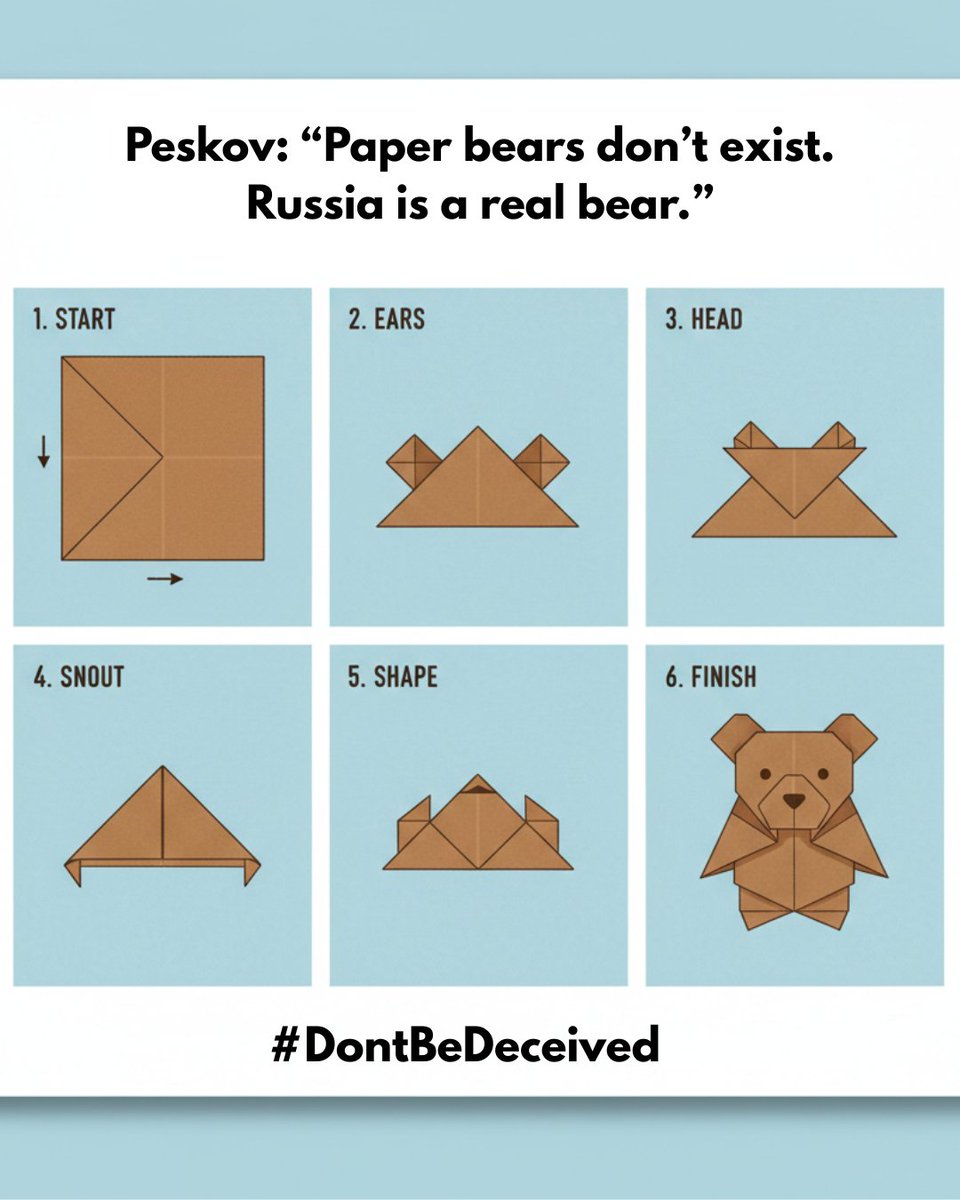 In fact, paper bears do exist!
#DontBeDeceived
Read this: euvsd.info/c7yHCQJ3