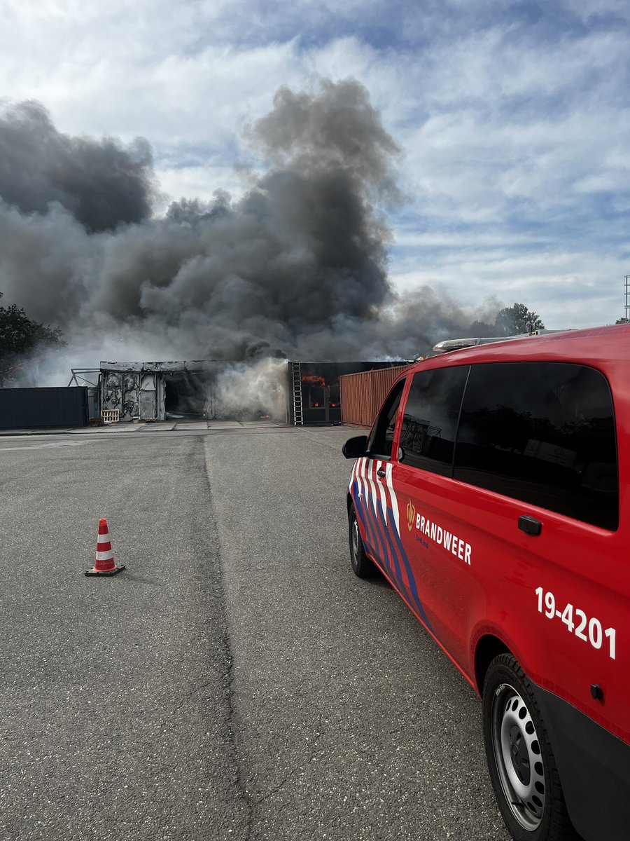 Grote brand in Middelburg