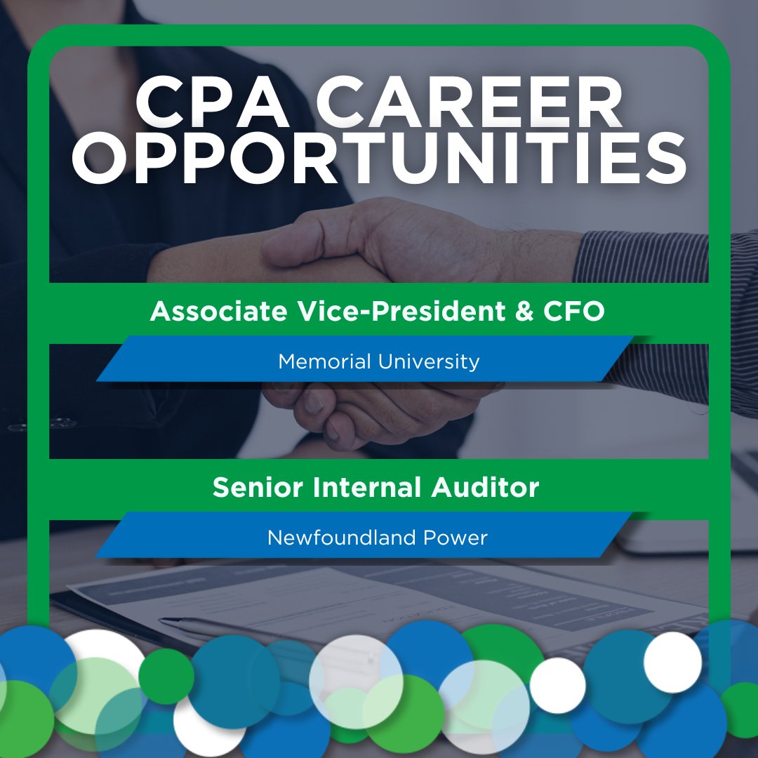 Looking to take the next step in your career?

Explore the latest CPA career opportunities now available on our website.

Visit our Career Opportunities page to see these roles and more: cpanl.ca/CPANL/CPANL/Op…