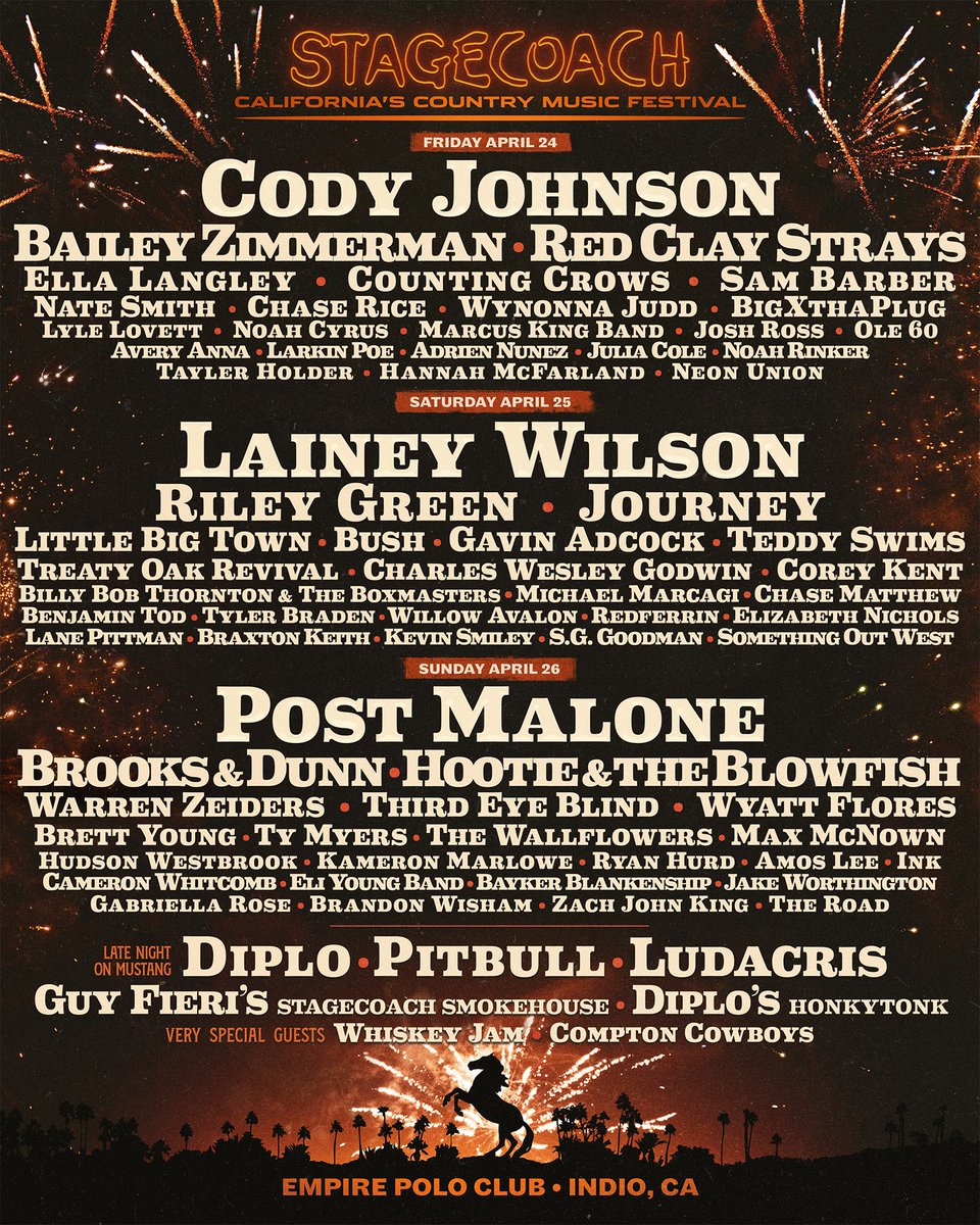 .<a href="/Stagecoach/">Stagecoach Festival</a> 2026, let’s ride 🖤