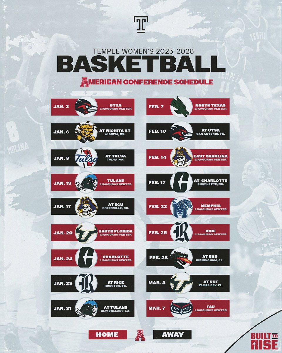 The <a href="/American_Conf/">The American</a> slate is here! Let's ride! 

Link to 🎟️: vivenu.com/event/2025-26-…

#GoOwls