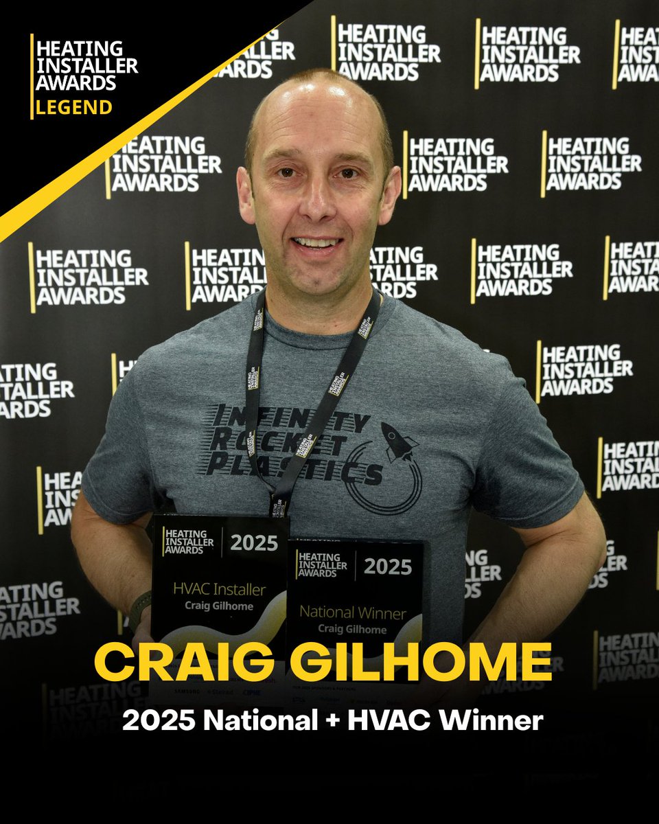 🏆 HIA Legend: Craig Gilhome | 2025 National + HVAC Winner

From Prudhoe to the national stage!

Craig’s 18-room farmhouse project integrated GSHP, MVHR, UFH + more — earning him double awards.

🔥Celebrate Craig’s double win!

#HIALegends #HeatingInstallerAwards
