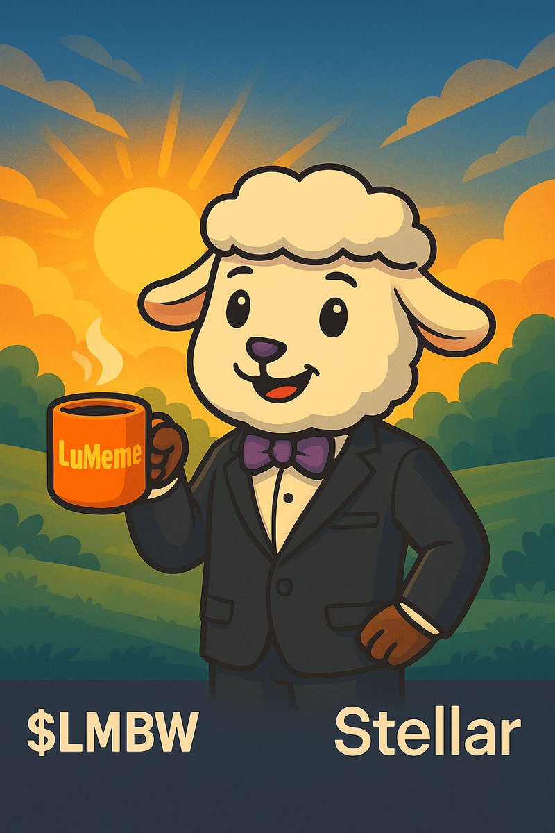 Good morning, Lambow fam ☀️🐑
Good morning, LuMeme fam 💜
And good morning to the Stellar community shining bright 🌟
Another day to build, believe, and push the space forward.
Let’s make it count.
#LMBW #LuMeme #Stellar #GoodMorning #WenLambo