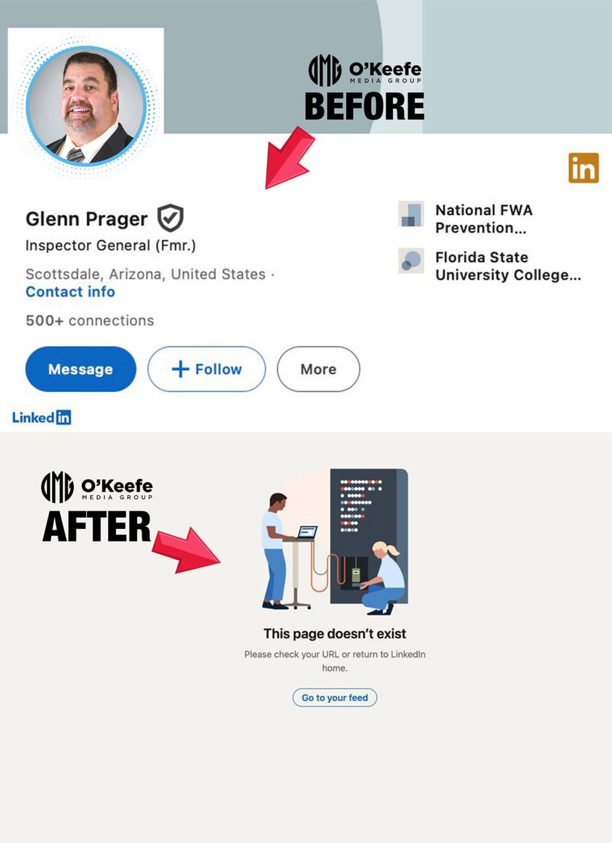 UPDATE: DOJ Epstein investigator deletes LinkedIn profile following his comments on the Epstein case.

According to his profile: "Mr. Prager served as an Inspector overseeing sensitive investigations involving major DOJ components, including the FBI, DEA, Bureau of Prisons, U.S.