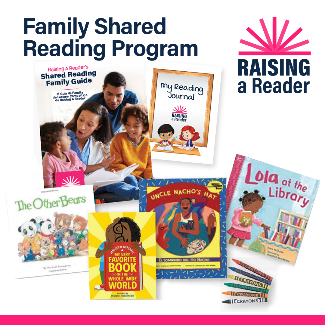 Meet our Family Shared Reading Program, one of our Home Library Programs. 

The  Family Shared Reading Program helps families build lasting reading routines and home libraries filled with award-winning books.  Learn more: ow.ly/AKJh50WU8aO