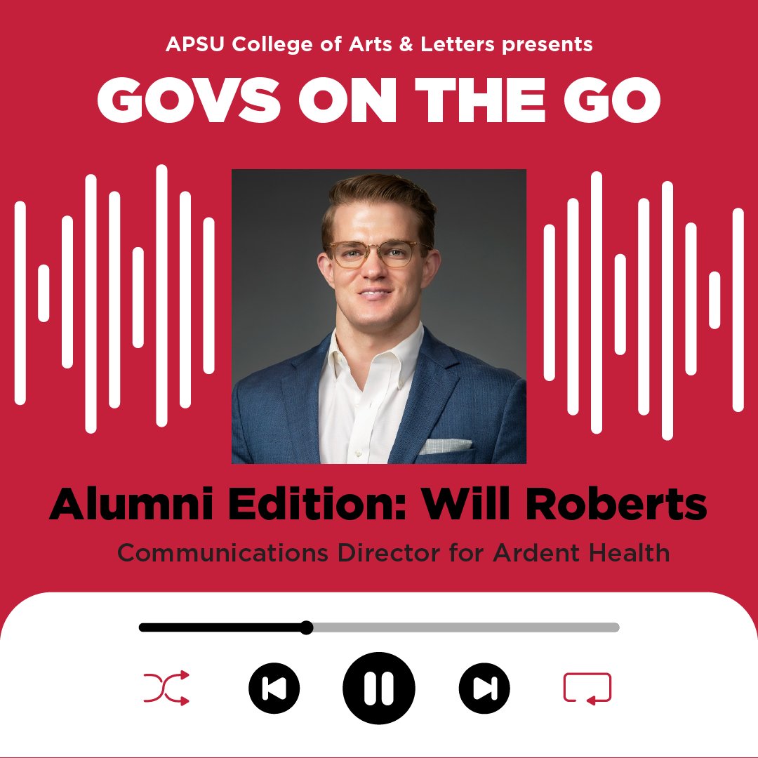 This week's guest on the podcast is Will Roberts, a two-time graduate with a bachelor’s and master’s in Communication! Roberts talks about finding community and direction through mentors, fraternity life, and the Department of Communication!

Listen now: bit.ly/4nSyCm0