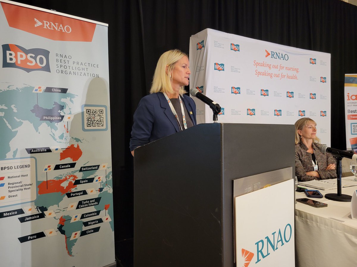 <a href="/DorisGrinspun/">Dr. Doris Grinspun 🇨🇦 RN, PhD, FAAN, O.ONT</a> <a href="/CMedeirosRN/">Christina Medeiros</a> <a href="/jube_walker/">Jube Walker</a> <a href="/INAIG_RNAO/">INAIG</a> <a href="/Julia__Fine/">Julia</a> <a href="/RNWallaceK/">Katherine Wallace RN, MHS</a> <a href="/ShailaAranha/">Shaila Aranha</a> <a href="/NaikShanoja/">Dr. Shanoja Naik</a> <a href="/HRHealth_/">Humber River Health</a> <a href="/SaludMadrid/">Salud Madrid</a> Welcome back. Now we head to our next plenary session: Integrated Systems of Care.

Moderator: Implementation Sc. Manager at RNAO, <a href="/kristenlcamp/">Kristen Campbell</a>

Panelists:
➡️Margery Konan of <a href="/ETHPnews/">East Toronto Health Partners | Ontario Health Team</a>
➡️Lucía Gárate Echenique of Basque Health Service, Spain.

Tune in via livestream: