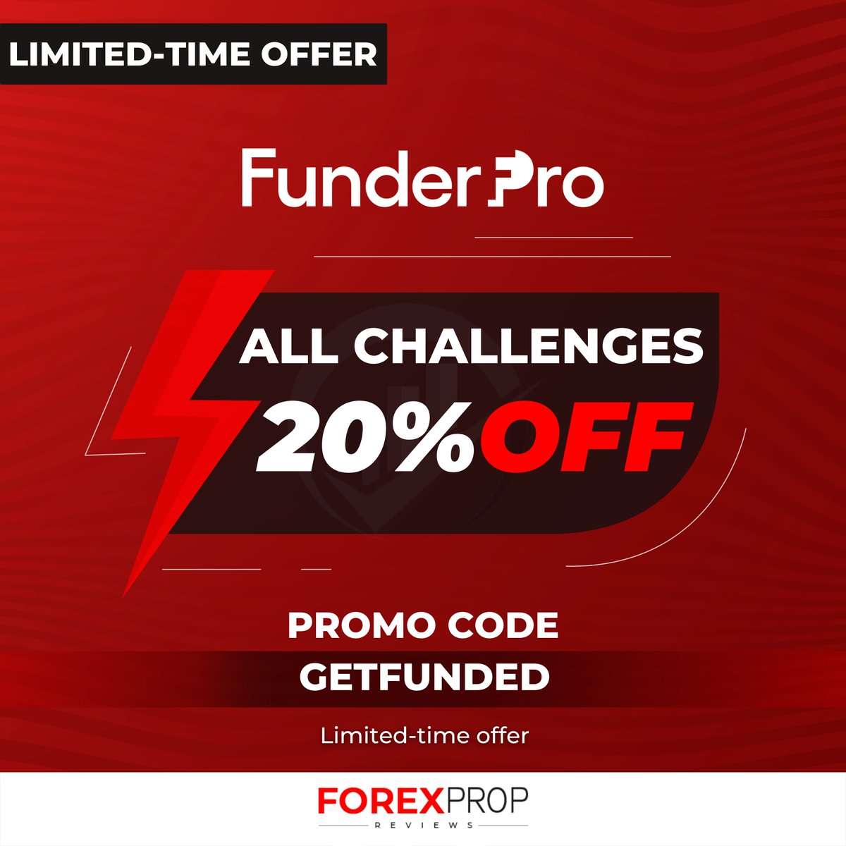 🚨 FunderPro Deal Alert!
Save 20% on all challenges &amp; add-ons with code GETFUNDED 🔥
Unlimited use until Oct 2, 2025 (23:59 CEST) ⏳
Trade funded with flexible conditions at lower cost! 💼
#FunderPro #GetFunded #PropFirmDeal