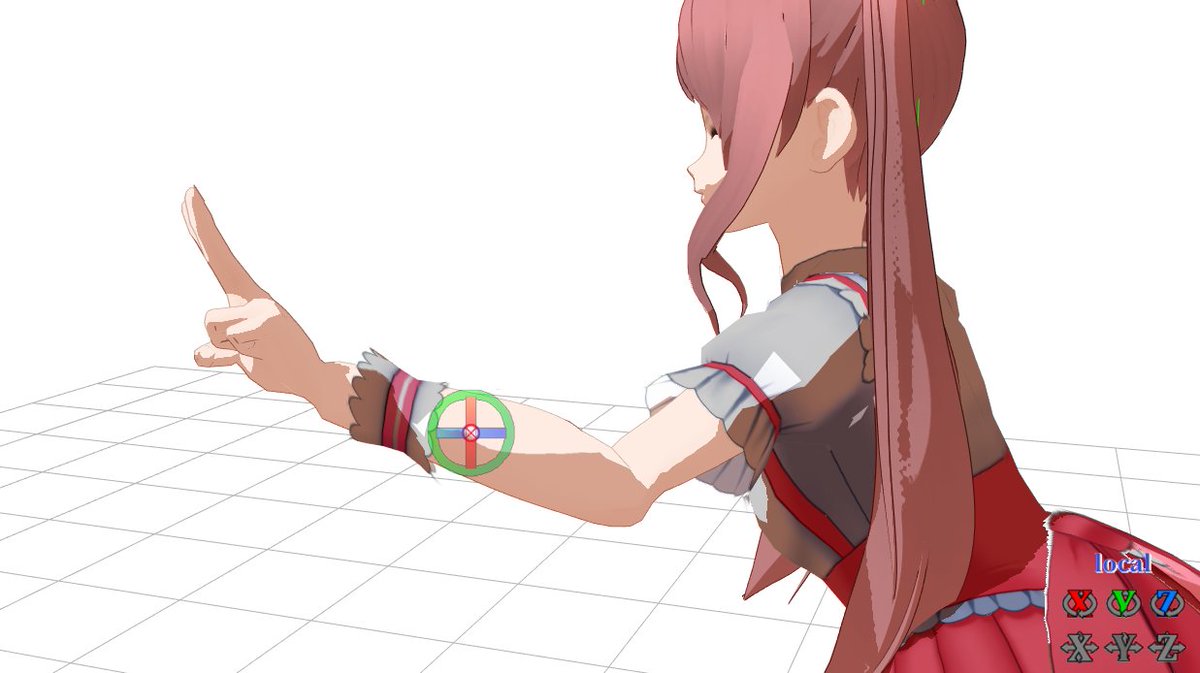 Vroid→MMDをやってる人いたら教えてほしいんだけど、この捩りらしきところがデフォルトでおかしくなっちゃうのってどうしたらいい？？

捩りの分散
調整用ボーンの作成
ボーンの再作成
ウエイトの確認

ここまでやったけどなおらない……

Twitterの叡智教えてくれ……