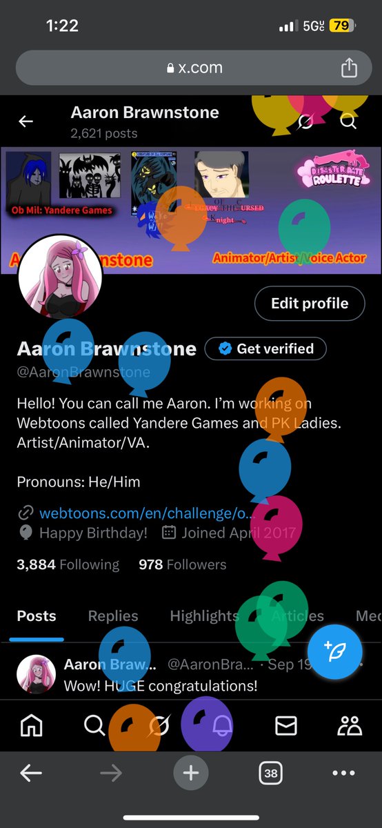 Look at the cute balloons!

I wanna thank everyone for being there for me and made this year incredible! I’m happy to have met you all! 🥹