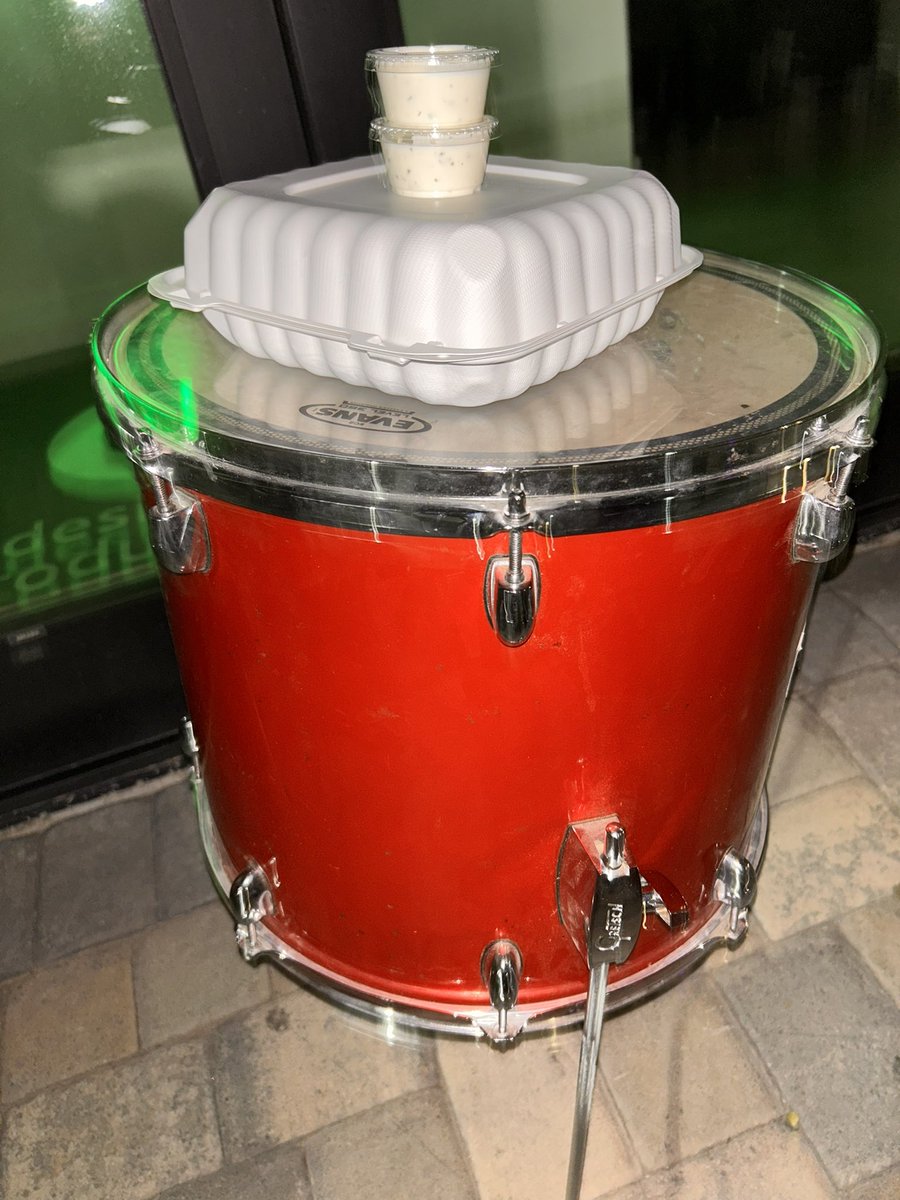 Post show drum sandwhich