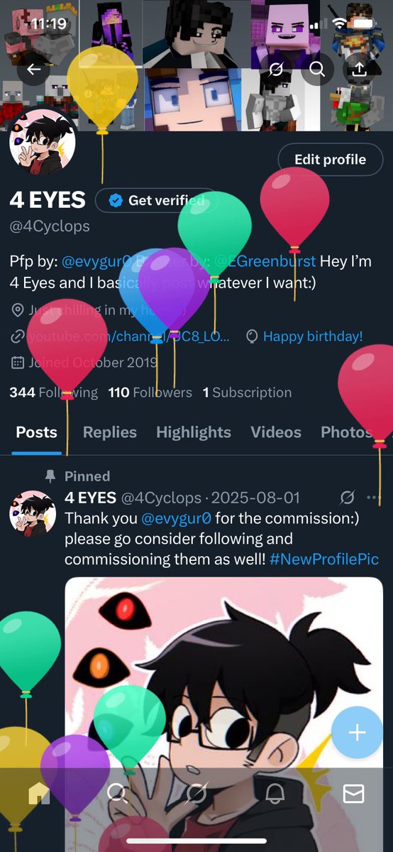 4Cyclops's tweet image. I am now 22