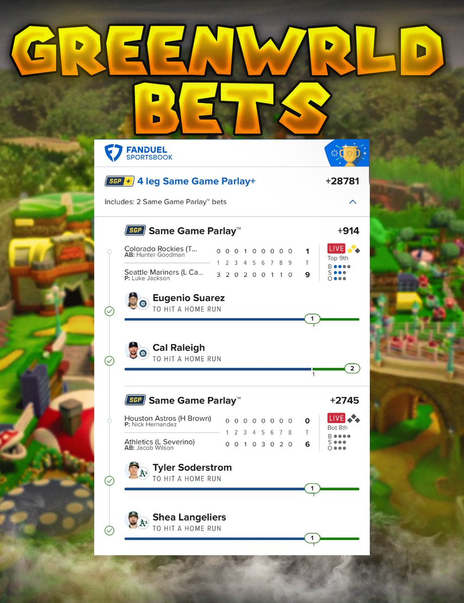 GreenwrldBets💸💸💸💸 tweet media