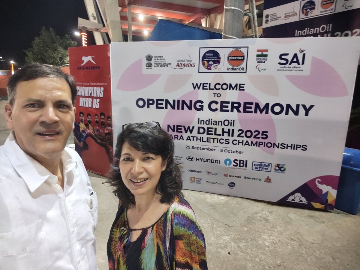 Delegación de atletas de #Cuba participa en inauguración del Campeonato Mundial de Paratletismo que tiene lugar en Delhi, India. Lucharán por revalidar sus títulos y mejorar sus marcas. Darán lo mejor de si para que el deporte siga uniendo pueblos y naciones #VamosPorMás