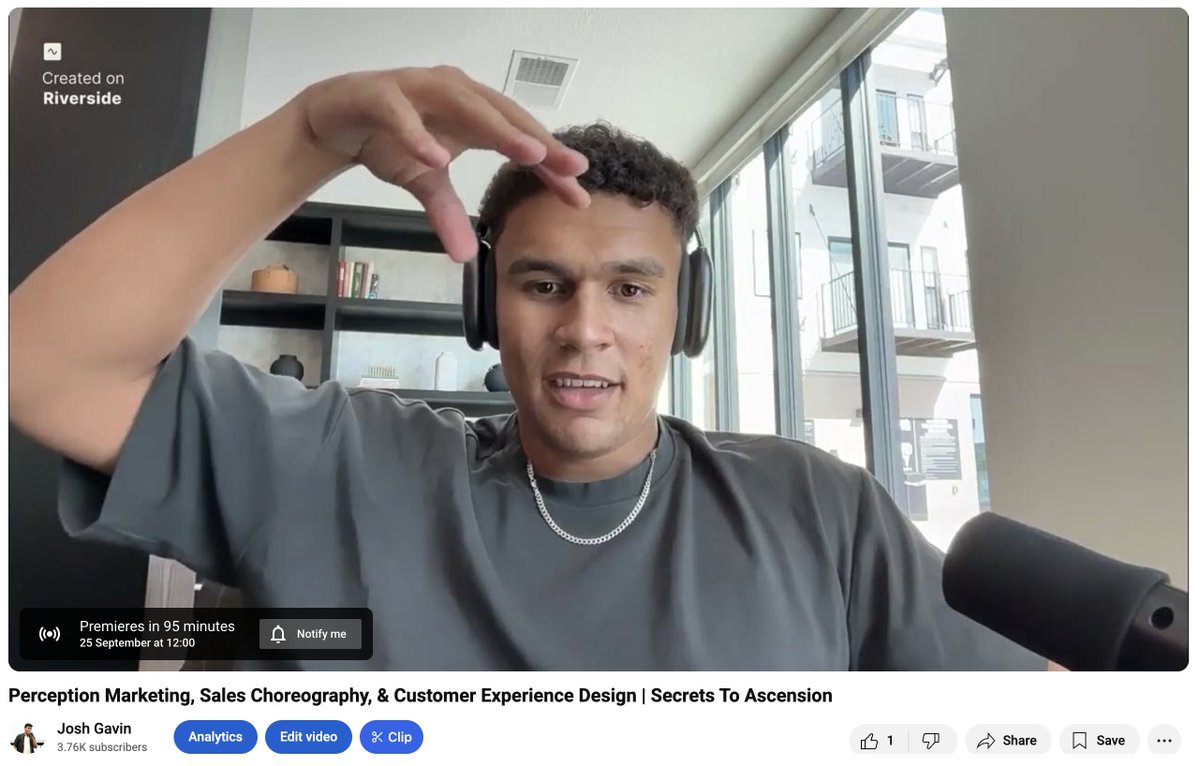 Joshua Gavin (@joshdgavin) on Twitter photo 🔴New Video 
Secrets To Ascension Ep. 1 
Dropping in 2 hours.
Link in bio 👆 🔴New Video 
Secrets To Ascension Ep. 1 
Dropping in 2 hours.
Link in bio 👆