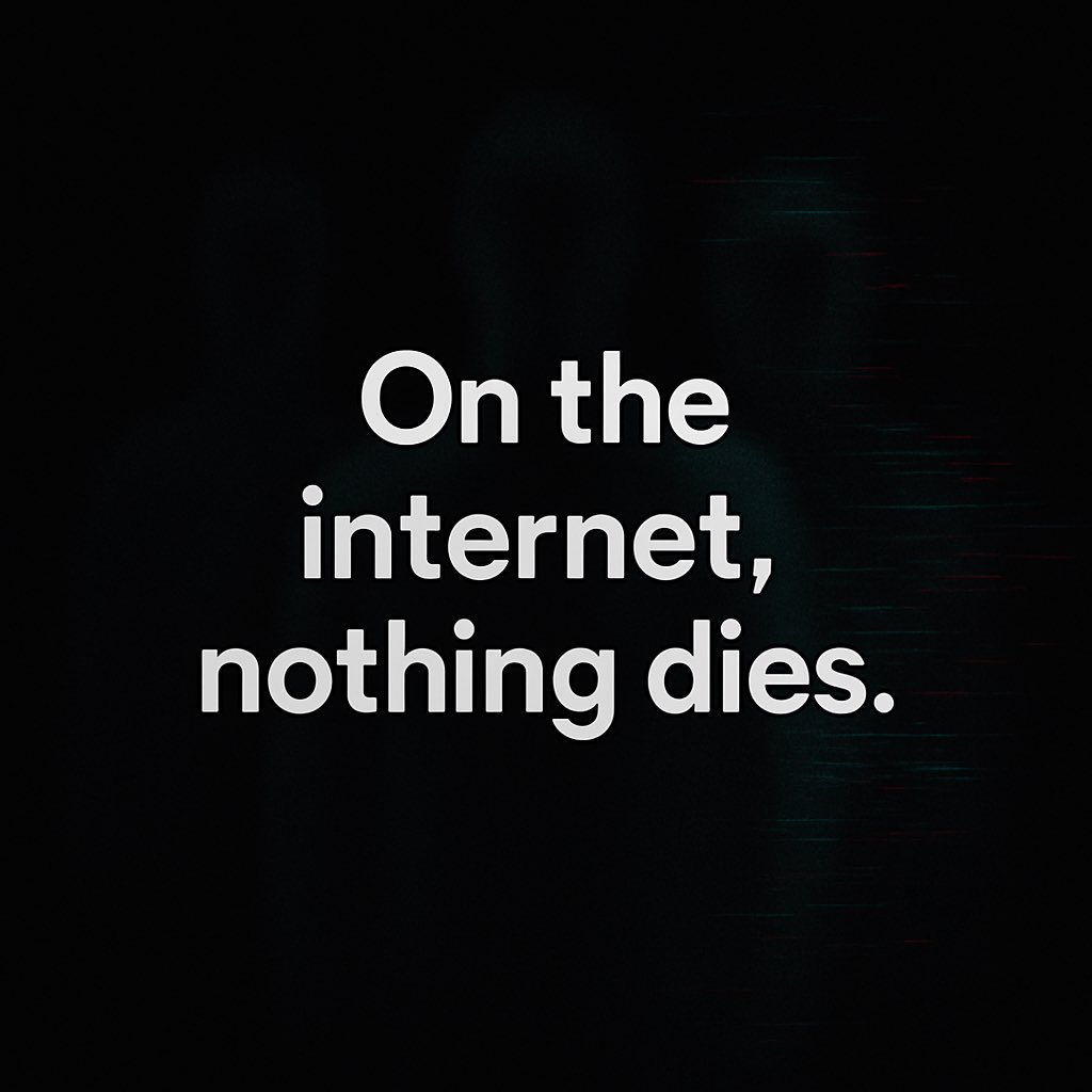 gga_thebook's tweet photo. On the internet, nothing dies.
Deleted doesn’t mean gone.
We live among digital ghosts.
Are we free to change,
or prisoners of them?
#GodsGhostsAlgorithms #DigitalGhosts #DataRebellion https://t.co/lnlP7iOo8U