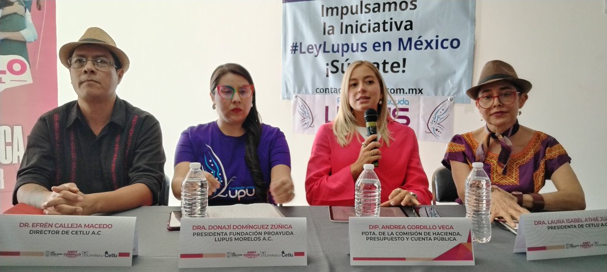 Anuncia la diputada <a href="/AndyGordillo_/">Andy Gordillo</a> iniciativa para declarar oficialmente la segunda semana de Mayo, cada año, como la semana de promoción a los derechos de las personas con #Lupus y otras enfermedades autoinmunes.