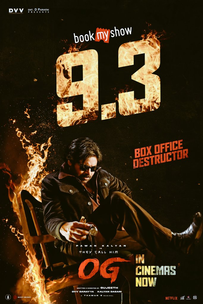 YashwanthPrime's tweet photo. Kudos to Team OG &amp; Pawan Kalyan for delivering a top-notch cinematic experience!  #OGMovie is set to blaze a trail of success!            #PawanKalyan   || #TeamOG || @Sujeethsign || KYK™ https://t.co/Xd2eeIvMGH
