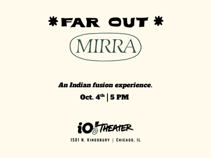 Can’t get a reservation at Mirra? Join us on 10/4 for one night only! Buy the meal on for just $40 — savor one of Chicago’s most in-demand restaurants while celebrating the richness of two cultures. Link in bio  🥂

#iochicago #iotheater #improv #comedy #sketchcomedy #chicago