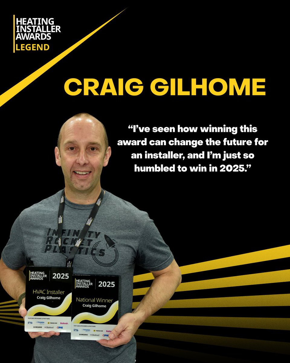 💬 Legend Says…

 “Winning this award can change the future for an installer… I’m humbled to win in 2025.”
– Craig Gilhome, HIA 2025 National + HVAC Winner

Professionalism. Problem-solving. Expertise.

#HIALegends #HeatingInstallerAwards