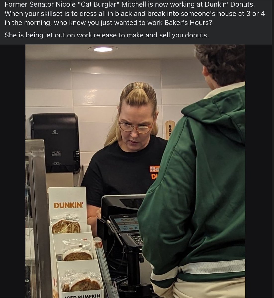 kevinmjack's tweet image. From meteorologist... to senator... to donut maker.

@GLpodcast @ChrisReuvers @JoeSoucheray