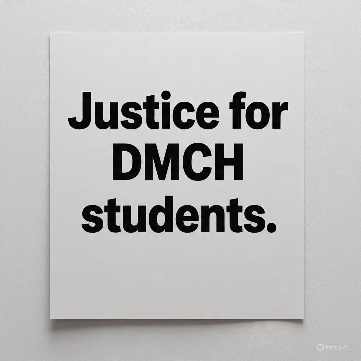 memes_therapies's tweet image. ✊ Stand with DMCH MBBS Students!
❌ False FIRs on 56 students must be withdrawn immediately.
📢 We demand Justice for DMCH MBBS Student!#JusticeForDMCHMBBS