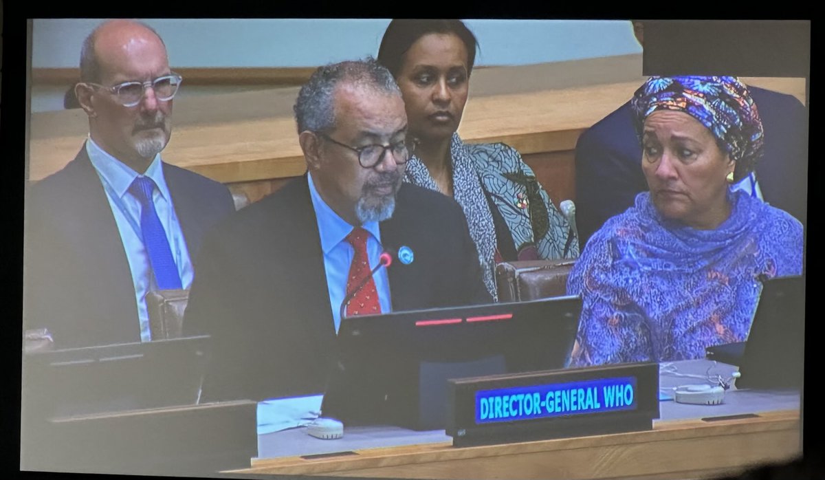 Dr Tedros speaks at the Opening Session of the Fourth High-level meeting on NCDs and Mental Health