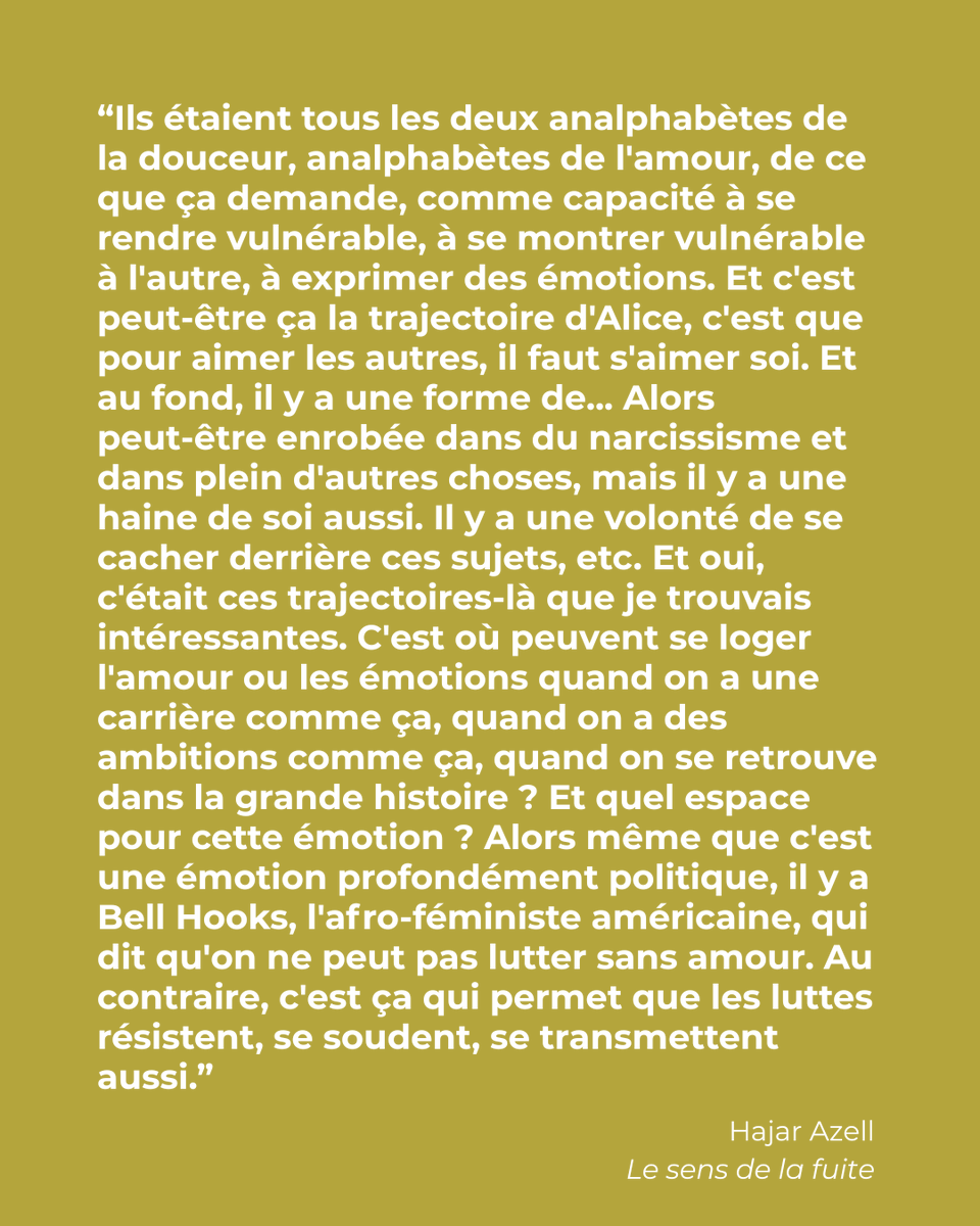 crackerlepoque's tweet photo. ✨Suite de notre interview avec Hajar Azell, autrice du roman «Le sens de la fuite» (@editions_gallimard, 2025)
🎙️Alice, jeune reporter, plaque tout pour se jeter dans la grande Histoire. De la place Tahrir au chaos syrien, elle court après le tumulte, l’intensité, l’absolu. https://t.co/xgEOfv8pXc
