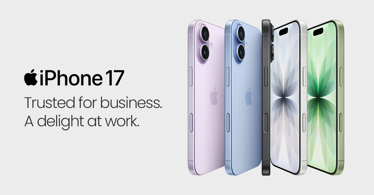 HardSoft_'s tweet image. 🚀 The iPhone 17 is redefining what a smartphone can do for business. From A-series power &amp;amp; Super Retina clarity to enterprise security, long battery &amp;amp; seamless Apple ecosystem sync-professionals are upgrading.

👉 Explore now: …vicesforteams.hardsoftcomputers.co.uk/get-phone-quot…

#iPhone17 #AppleBusiness