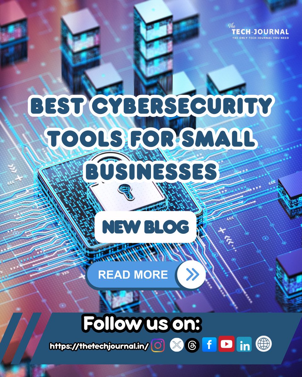 TheTechJournal4's tweet image. 🚨 Small businesses are hackers’ favorite target!
Don’t risk your data. Check out the Best Cybersecurity Tools for Small Businesses in 2025 🔐
👉 thetechjournal.in/best-cybersecu…

#CyberSecurity #SmallBusiness #datasecurity
