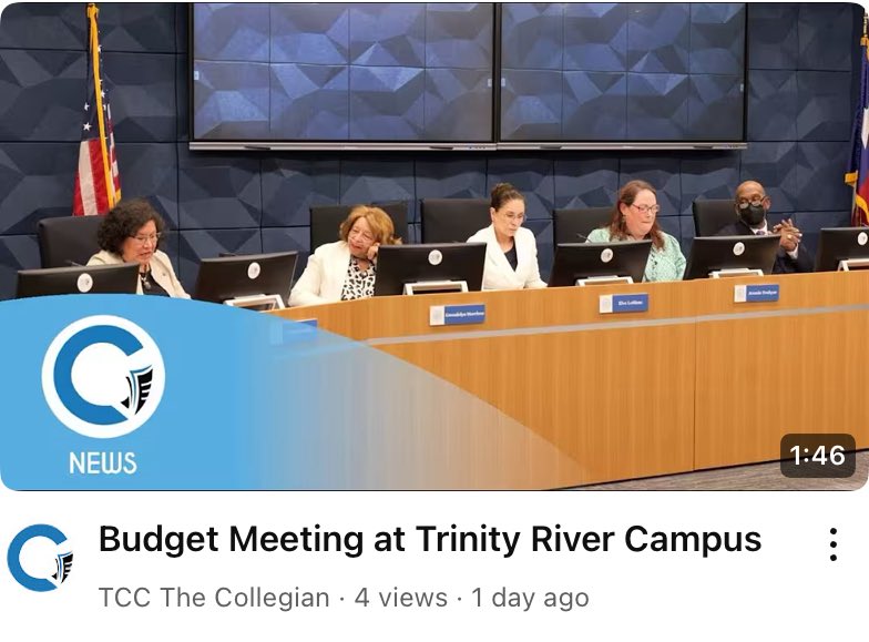 TR Campus held a work session, discussing the budget and tax approval rate. 

Click here to watch the full video 

youtu.be/5OeUe5g-GYg?si…