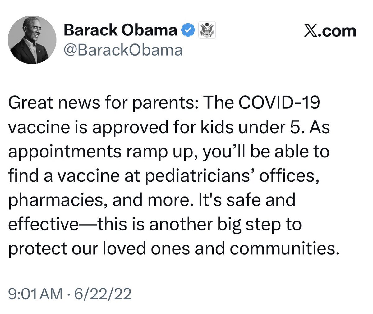 <a href="/BarackObama/">Barack Obama</a> Hey Barack, remember when you pushed parents to inject toddlers with dangerous drugs in order to protect their communities? That wasn’t violence against the truth, it was violence against children.