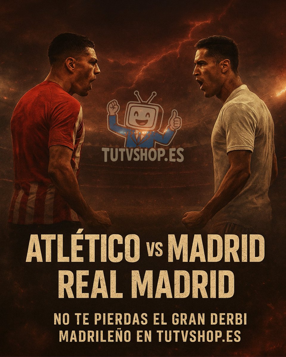 No te pierdas el gran derbi madrileño!!!! 

Este sábado a las 16:15h

Desde TUTVSHOP.ES