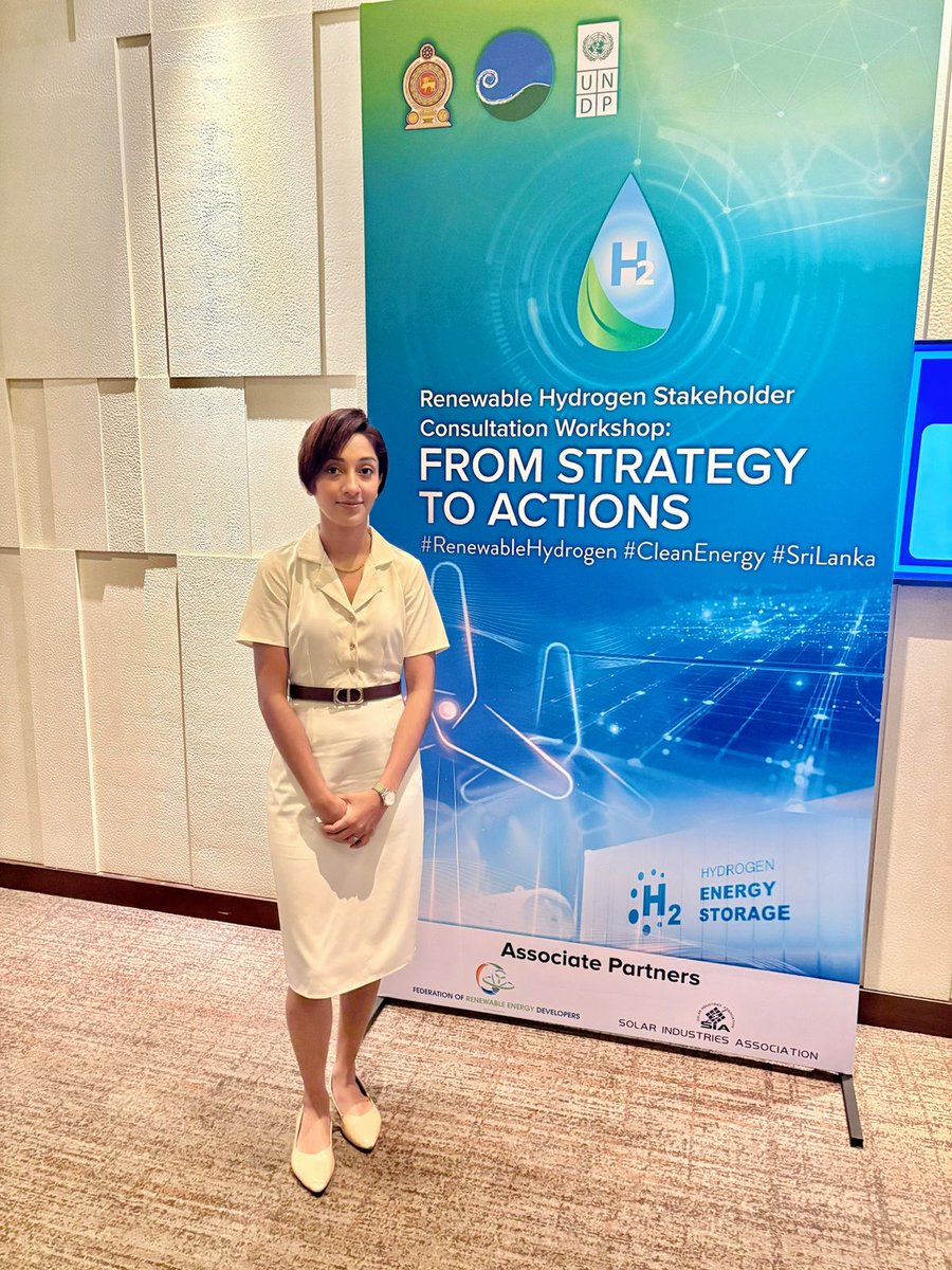Prasadiniwick's tweet photo. I was invited on behalf of #Greenstat Asia to the #Renewable Hydrogen Stakeholder Consultation Workshop: From Strategy to Actions, organised by the Ministry of Energy, the Sri Lanka Sustainable Energy Authority, and #UNDP Sri Lanka. Read: https://t.co/JQbr9HXjri https://t.co/uqKNfY7Z2D