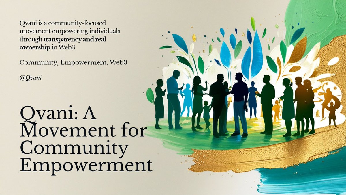 Mcrufus Davies (@mcrufus_davies) on Twitter photo Qvani is more than just another project, it’s a movement 
With $QVANI, the focus is on giving power back to the community through transparency, growth, and real ownership. 🚀
I’m excited to be part of a vision that puts people first, not just profits. 
#Qvani #Web3 Qvani is more than just another project, it’s a movement 
With $QVANI, the focus is on giving power back to the community through transparency, growth, and real ownership. 🚀
I’m excited to be part of a vision that puts people first, not just profits. 
#Qvani #Web3