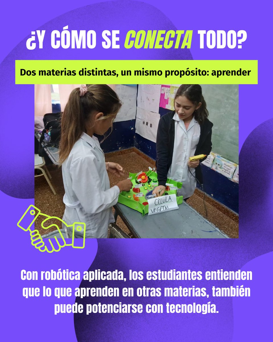 Cuando la biología y la robótica se encuentran, el aprendizaje se vuelve una experiencia única.

📍 En la Escuela N°432 de San Vicente, los chicos dieron vida a la ciencia construyendo maquetas de células vegetales y encendiendo sus primeros circuitos electrónicos.