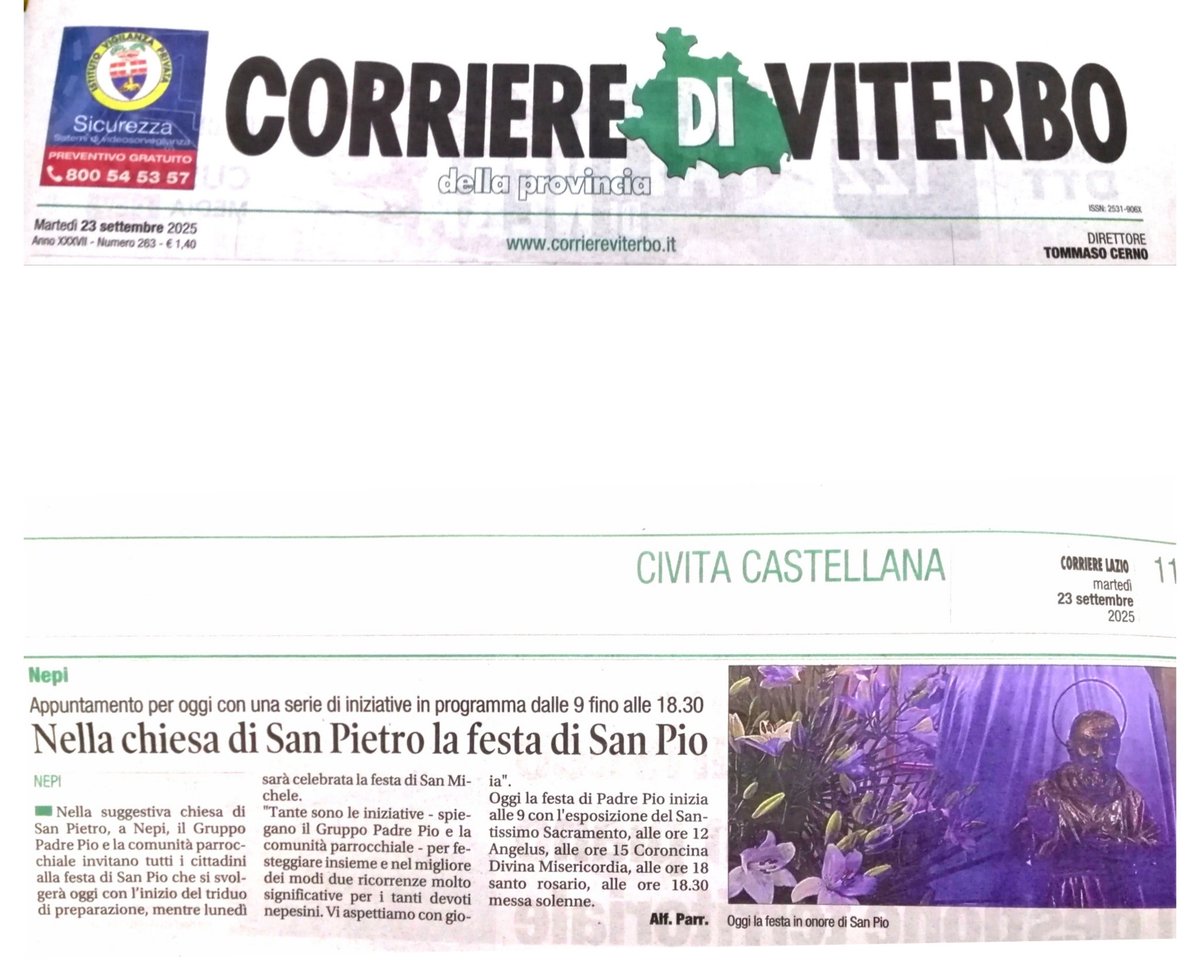 PamelaPaparoni's tweet image. Festa #SanPio 2025 a #Nepi VT con tanta partecipazione ! Sono contenta che si mantengano vive in paese certe tradizioni... 🫶