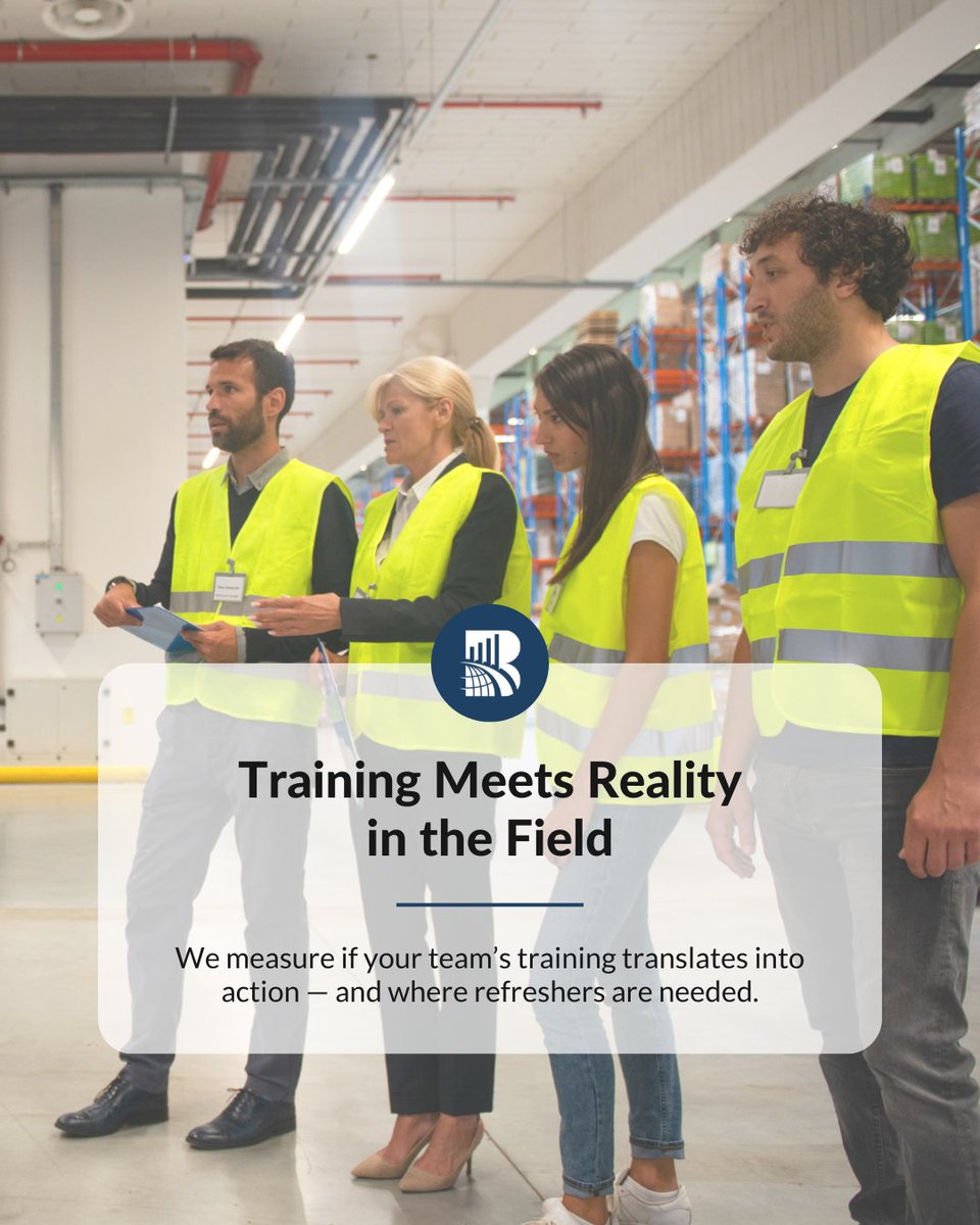 Is your training sticking when it matters most? 🦺

We evaluate how well team training translates into action — and where updates are needed.
ow.ly/Q5Qw50X24zJ
#TrainingEvaluation #WorkforceExcellence #BAREInternational #BusinessExcellence
