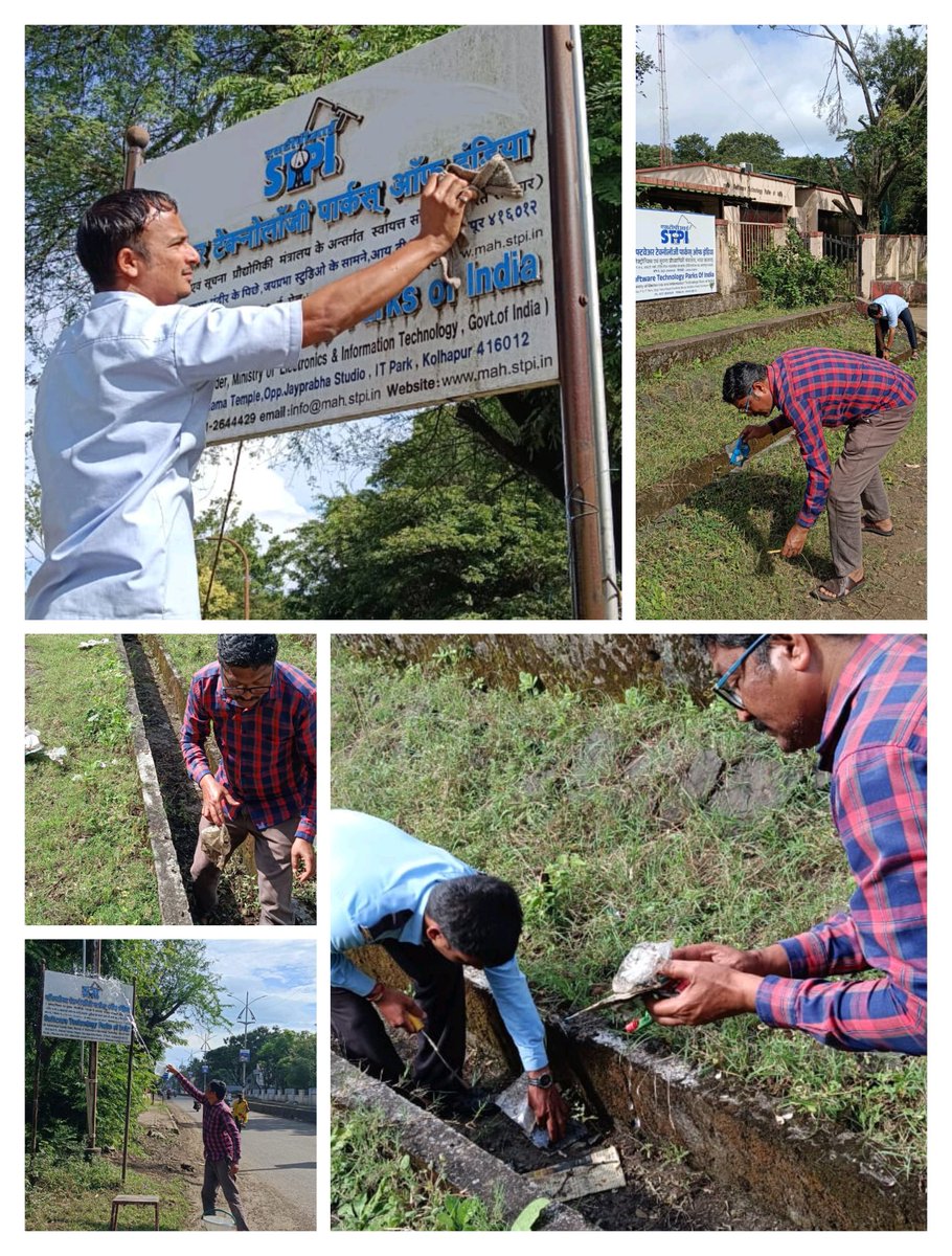 KolhapurStpi's tweet photo. As a part of the #SwachhtaHiSeva2025, @KolhapurStpi conducted Shramdaan for General Swachhata on 25-09-2025. #SwachhBharat #STPIINDIA 
@GoI_MeitY 
@stpiindia  
@arvindtw 
@ajayps1973 https://t.co/55AFUt0DCU