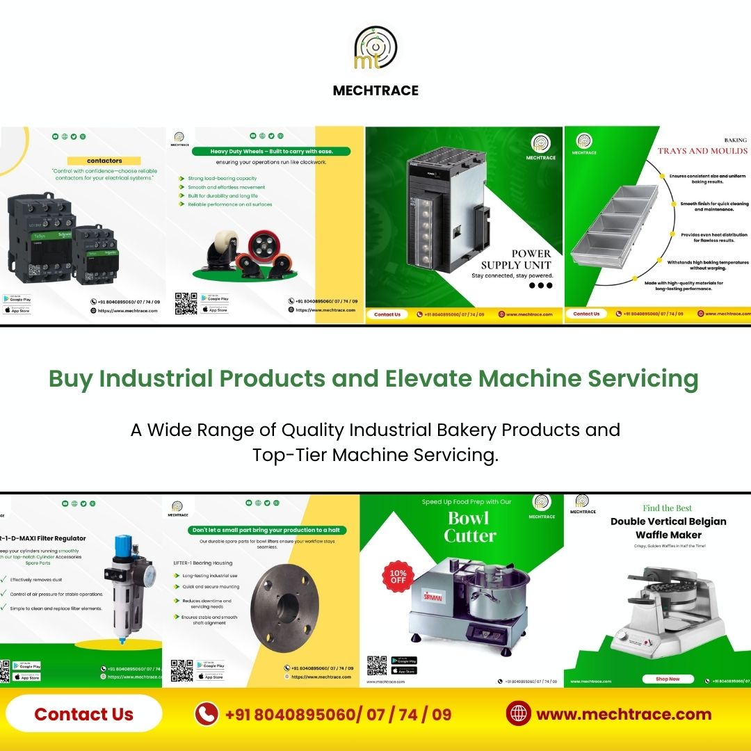 mechtrace's tweet image. “Invest in industrial products that deliver strength, speed, and success!”
Tel - +91 8040895060/ 07 / 74 / 09
mechtrace.com
#IndustrialProducts #HighPerformance #OperationalSuccess #SmartIndustrialSolutions #QualityMachines